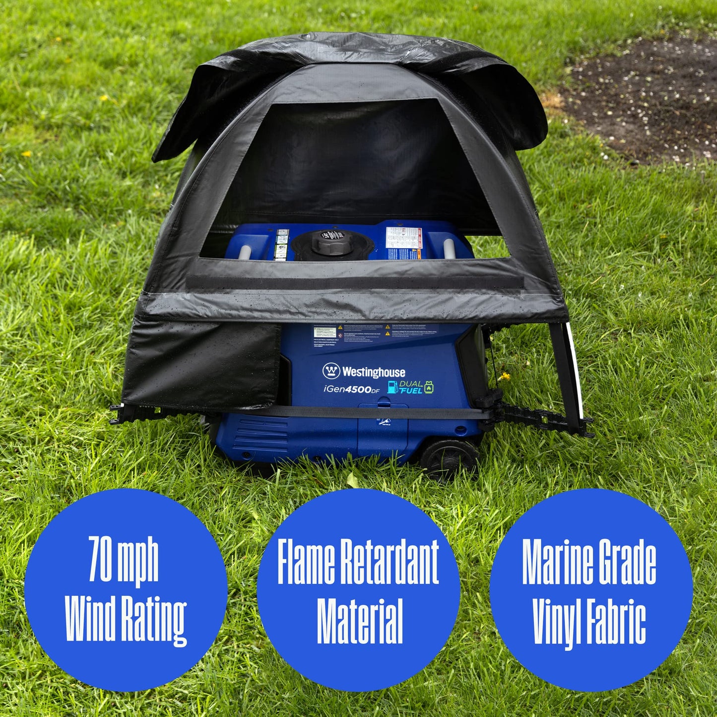 Westinghouse Outdoor Power Equipment IGENTENT Tent for Westinghouse Inverter Generators, Black Generator Running Cover