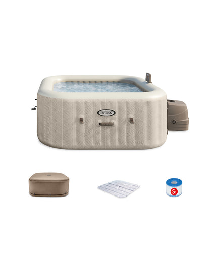 Ensemble de spa gonflable PureSpa™ Chevron Deluxe - 4 personnes