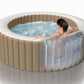 PureSpa™ Bubble Massage Inflatable Hot Tub w/ Energy Efficient Cover - 4 Person