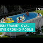 Prism Frame™ 16'6" x 9' x 48" Oval Above Ground Pool Set