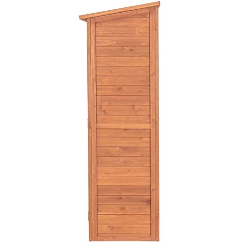 Leisure Season MCS5137 Armoire de rangement multi-compartiments – Marron – Abri intérieur et extérieur pour jardin, patio, abri de jardin, porche, garage – Organiseur d'outils et meubles avec étagères, armoires 