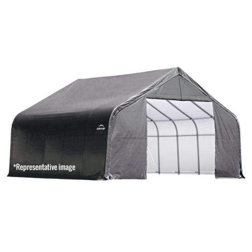 ShelterLogic 82143 Grey 22'x24'x12' Peak Style Shelter 22'x24'x12' Gray