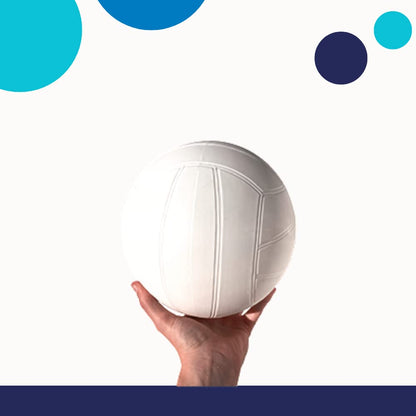 Ballon de volley-ball aquatique de taille standard pour piscine Botabee | Ballon de volley-ball de piscine à utiliser avec Dunnrite, Intex, Swimways ou autres ensembles de volley-ball de piscine Blanc classique (7,8")