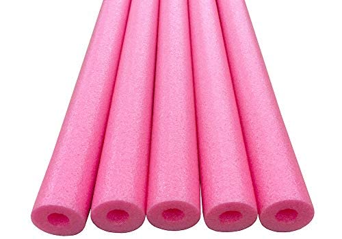 Oodles of Noodles Lot de 5 nouilles de natation en mousse pour piscine Rose