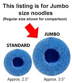 6 Pack Jumbo Swimming Pool Noodle Foam Multi-Purpose Red
