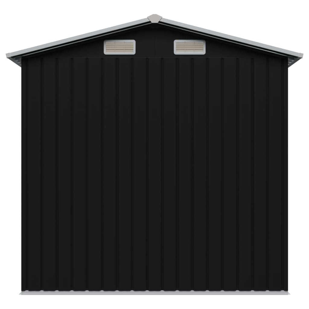 GOLINPEILO Metal Outdoor Garden Storage Shed, 80.3" x 52" x 73.2" Steel Utility Tool Shed Storage House, Steel Yard Shed with Double Sliding Doors, Utility and Tool Storage for Garden,Anthracite 80.3" x 52" x 73.2" Anthracite