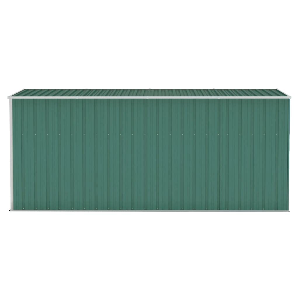 GOLINPEILO Wall-Mounted Metal Outdoor Garden Storage Shed, Steel Utility Tool Shed Storage House, Steel Yard Shed with Double Sliding Doors, Utility and Tool Storage, Green 46.5"x150.4"x70.1" 46.5"x150.4"x70.1"(Wall-mounted)