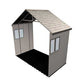 Lifetime 60236 11 x 18.5 Ft. Outdoor Storage Shed, 11 x 18.5, Desert Sand & 6426 60 Inch Extension Kit for 11 Foot Sheds, 2 Windows Included, Desert Sand 11 x 18.5 Ft. Outdoor Storage Shed + Extension Kit
