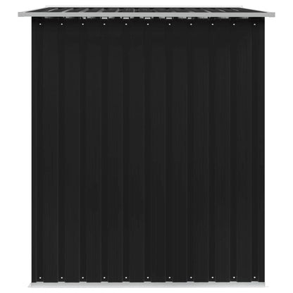 GOLINPEILO Metal Outdoor Garden Storage Shed, 101.2" x 80.7" x 70.1" Steel Utility Tool Shed Storage House, Steel Yard Shed with Double Sliding Doors, Utility and Tool Storage for Garden,Anthracite 101.2" x 80.7" x 70.1" Anthracite