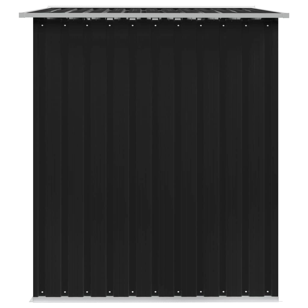 CHARMMA Outdoor Garden Storage Shed with Sliding Doors and Vents Galvanized Steel Outdoor Tool Shed Pool Supplies Organizer Anthracite for Patio, Backyard, Lawn 9'x7'x6'(W x D x H) 101.2"x80.7"x70.1"