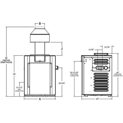 Raypak 014938 206000 BTU Chauffe-piscine numérique au gaz naturel avec Cupro Nickel 180 000 BTU