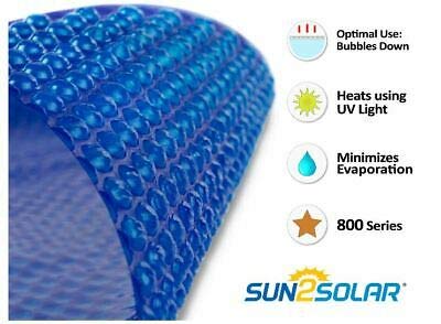 Sun2Solar Blue 16-Foot Round Solar Cover | 800 Series Style