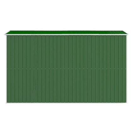 GOLINPEILO Metal Outdoor Garden Storage Shed, Large Steel Utility Tool Shed Storage House, Steel Yard Shed with Double Sliding Doors, Utility and Tool Storage, Green 75.6"x140.6"x87.8" 75.6"x140.6"x87.8"