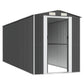 GOLINPEILO Metal Outdoor Garden Storage Shed, Large Steel Utility Tool Shed Storage House, Steel Yard Shed with Double Sliding Doors, Utility and Tool Storage, Anthracite 75.6"x205.9"x87.8" 75.6"x205.9"x87.8"