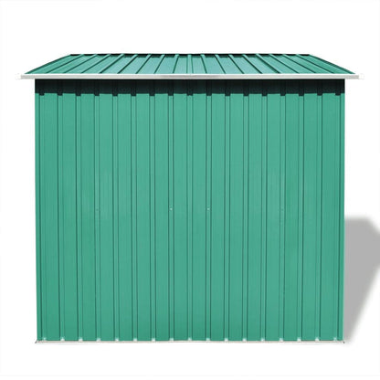 GOLINPEILO Metal Outdoor Garden Storage Shed, 74.8" x 48.8" x 71.3" Steel Utility Tool Shed Storage House, Steel Yard Shed with Double Sliding Doors, Utility and Tool Storage for Garden Patio,Green 74.8" x 48.8" x 71.3" Green