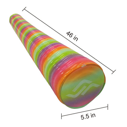 Nouilles de piscine IMMERSA Jumbo, revêtement en vinyle à base d'eau de qualité supérieure et nouilles en mousse souple résistantes aux UV pour nager et flotter, flotteurs de lac, flotteurs de piscine pour adultes et enfants. Arc-en-ciel