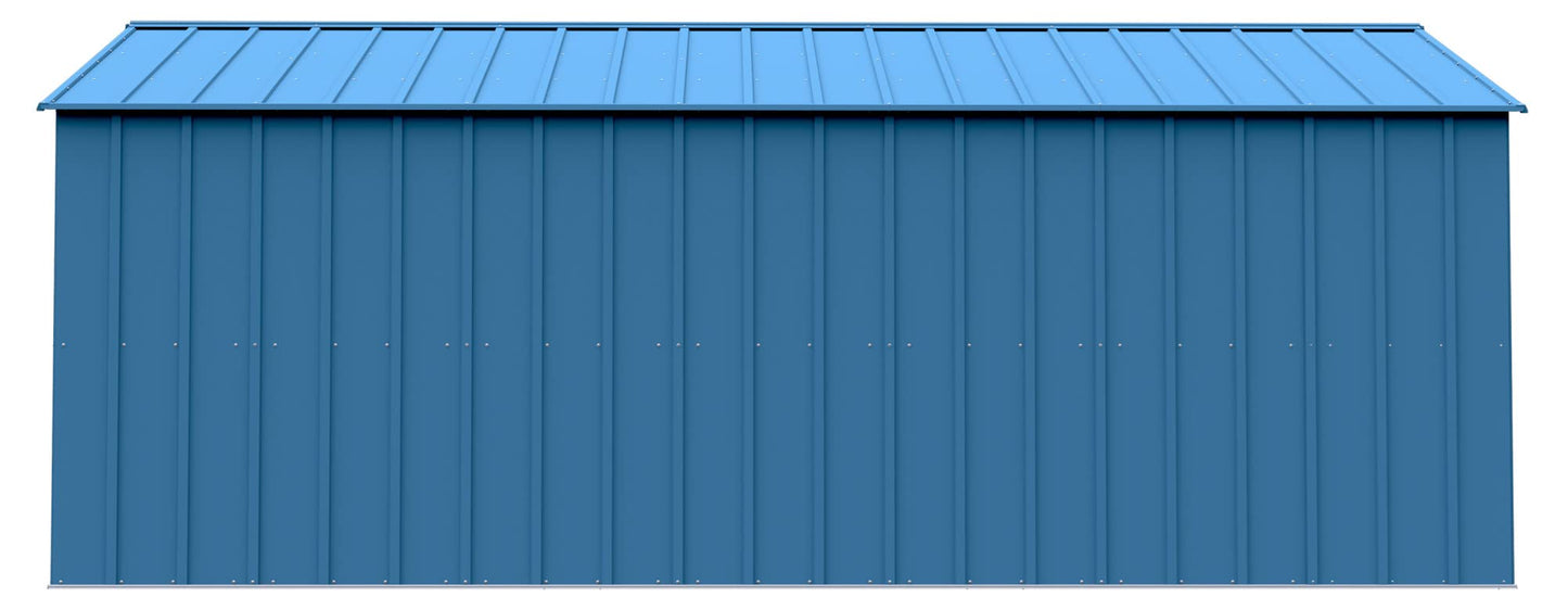 Arrow Sheds Classic 14' x 17' Hangar de rangement extérieur cadenassable en acier, bleu gris 