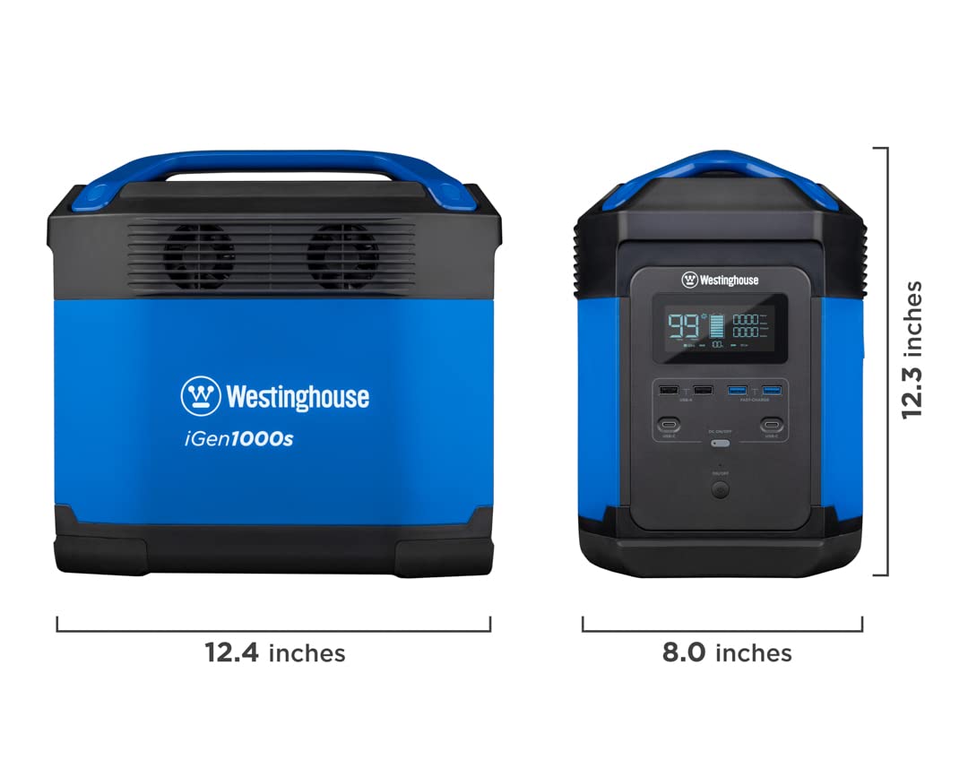 Westinghouse 1008Wh 3000 Peak Watt Quick Charge Portable Power Station and Solar Generator