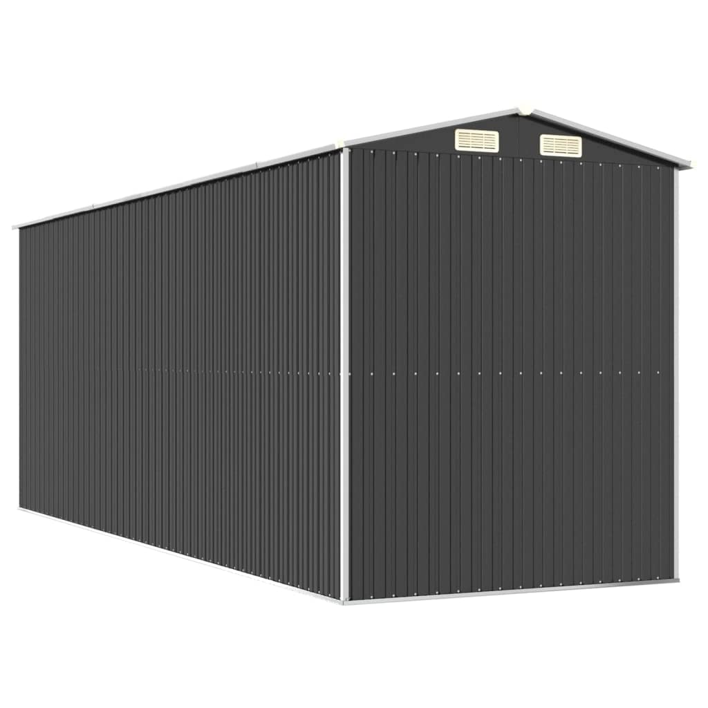 GOLINPEILO Metal Outdoor Garden Storage Shed, Large Steel Utility Tool Shed Storage House, Steel Yard Shed with Double Sliding Doors, Utility and Tool Storage, Anthracite 75.6"x205.9"x87.8" 75.6"x205.9"x87.8"