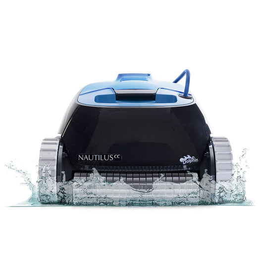 Dolphin Nautilus CC Robotic Pool Vacuum Cleaner — Wall Climbing Capability — Powerful Active Scrubbing Brush — Ideal for Above/In-Ground Pools up to 33 FT in Length