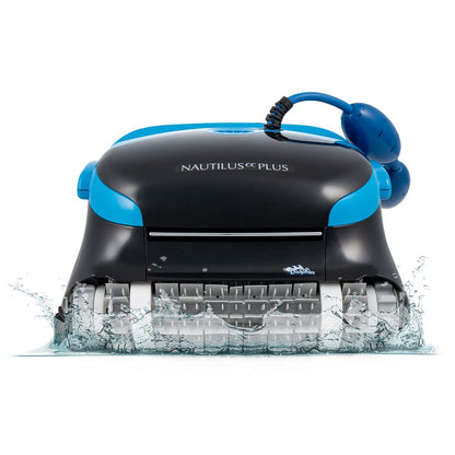 Dolphin Nautilus CC Plus Robotic Pool Vacuum Cleaner — Wall Climbing Capability — Top Load Filters for Easy Maintenance — Ideal for Above/In-Ground Pools up to 50 FT in Length