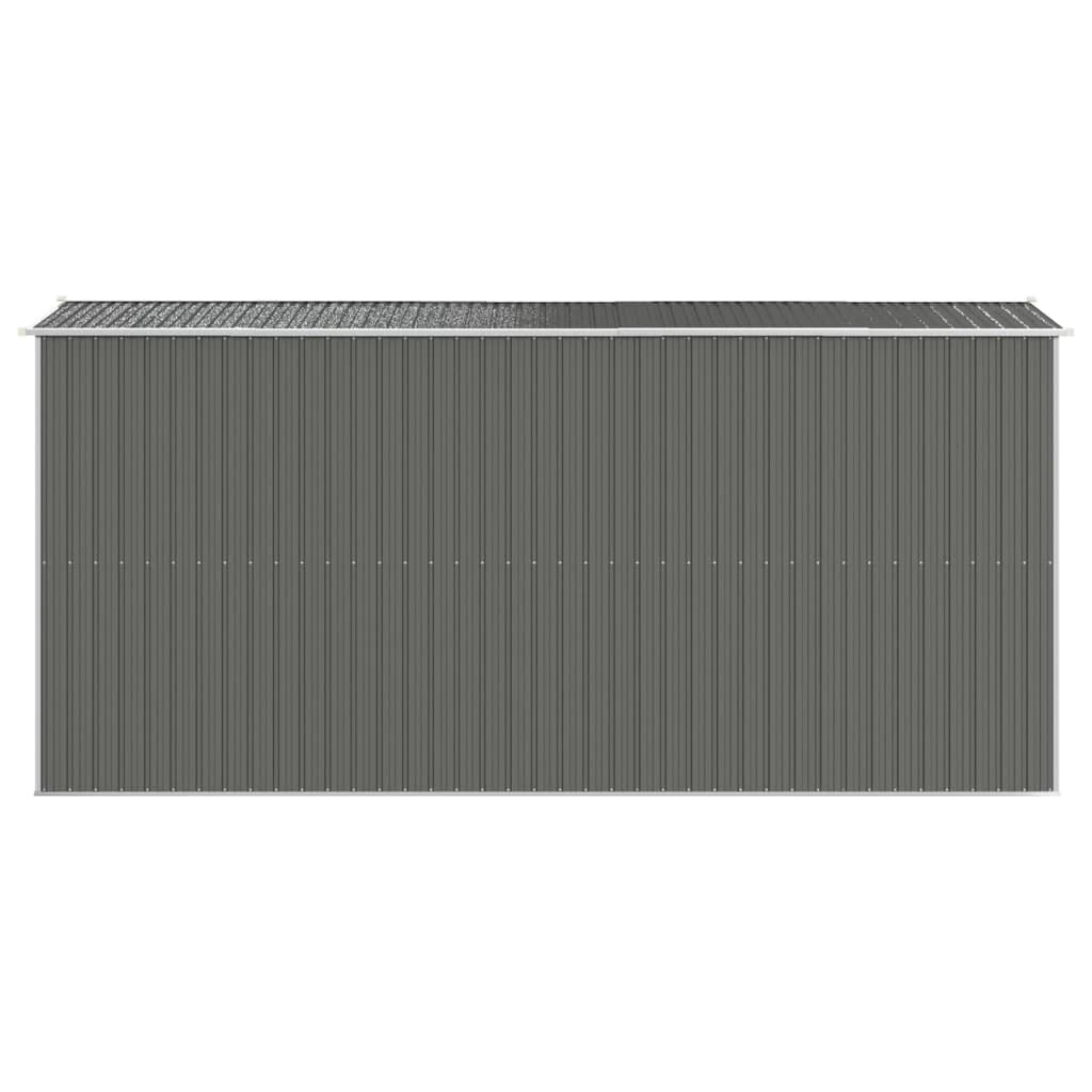 Gecheer Garden Shed Galvanized Steel, Garden Tool Storage Shed with Vent Outdoor Storage Shed Organize Storage House with Door for Backyard Garden Patio Lawn - Light Gray 75.6"x173.2"x87.8" 75.6 x 173.2 x 87.8