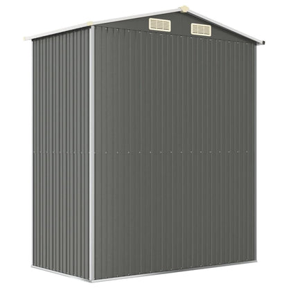 Gecheer Garden Shed Galvanized Steel, Garden Tool Storage Shed with Vent Outdoor Storage Shed Organize Storage House with Door for Backyard Garden Patio Lawn - Light Gray 75.6"x42.5"x87.8" 75.6 x 42.5 x 87.8