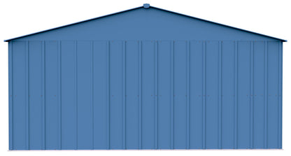 Arrow Sheds Classic 14' x 14' Hangar de rangement extérieur cadenassable en acier, bleu gris 