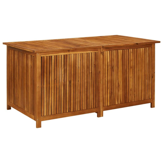 Canditree Patio Deck Box Solid Acacia Wood Outdoor Wooden Storage Box Container for Patio Furniture Cushions, Garden Tools (59"x31.4"x29.5") 59"x31.4"x29.5"