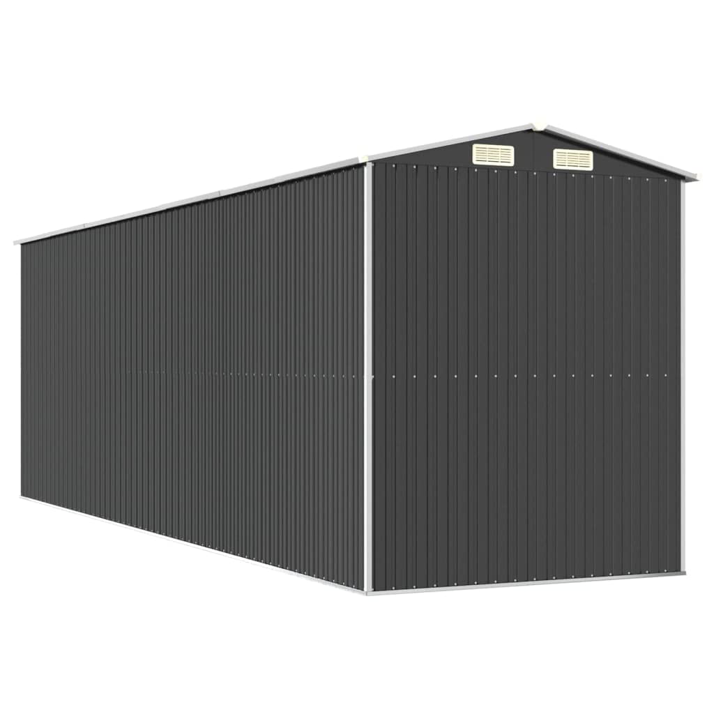 GOLINPEILO Metal Outdoor Garden Storage Shed, Large Steel Utility Tool Shed Storage House, Steel Yard Shed with Double Sliding Doors, Utility and Tool Storage, Anthracite 75.6"x238.6"x87.8" 75.6"x238.6"x87.8"
