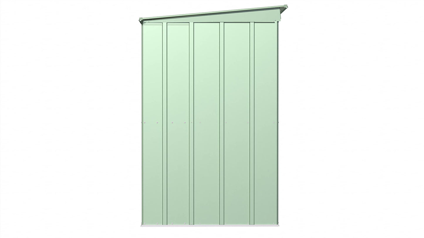 Arrow Shed Classic 10' x 4' Abri de rangement extérieur cadenassable en acier vert sauge 10' x 4' 