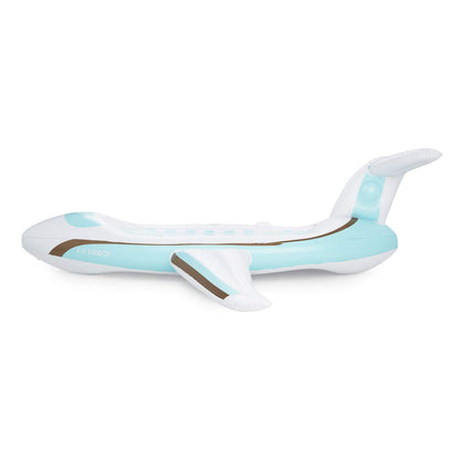 FUNBOY Flotteur de piscine d'avion à jet privé de luxe gonflable géant, flotteur de luxe pour les fêtes de piscine d'été et les divertissements Blanc