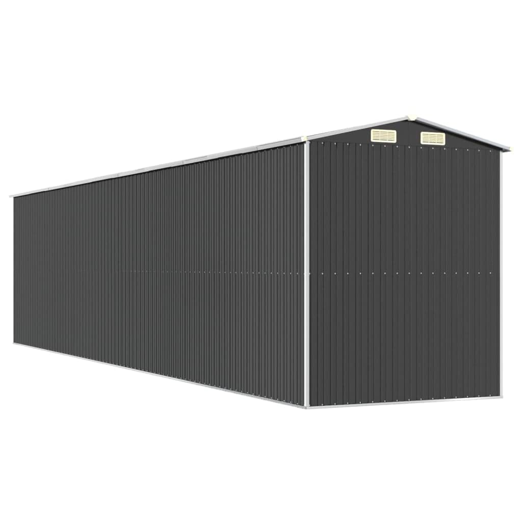 GOLINPEILO Metal Outdoor Garden Storage Shed, Large Steel Utility Tool Shed Storage House, Steel Yard Shed with Double Sliding Doors, Utility and Tool Storage, Anthracite 75.6"x336.6"x87.8" 75.6"x336.6"x87.8"