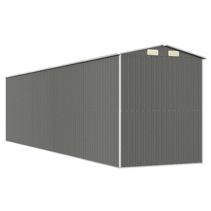 GOLINPEILO Metal Outdoor Garden Storage Shed, Large Steel Utility Tool Shed Storage House, Steel Yard Shed with Double Sliding Doors, Utility and Tool Storage, Light Gray 75.6"x303.9"x87.8" 75.6"x303.9"x87.8"