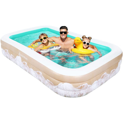 Piscine gonflable Brace Master, pleine grandeur, à partir de 3 ans, extérieur, 120 x 72 x 22 po, vert