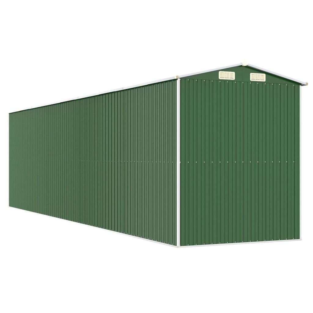 GOLINPEILO Metal Outdoor Garden Storage Shed, Large Steel Utility Tool Shed Storage House, Steel Yard Shed with Double Sliding Doors, Utility and Tool Storage, Green 75.6"x303.9"x87.8" 75.6"x303.9"x87.8"