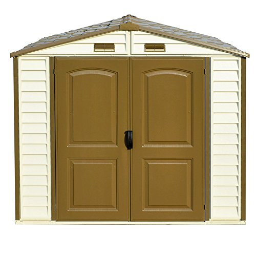 Duramax 30115 StoreAll Vinyl Storage Shed, Offwhite/Brown