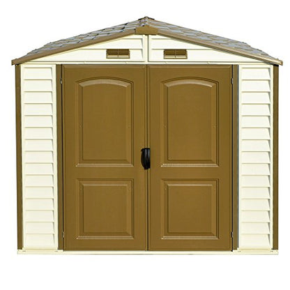 Duramax 30115 StoreAll Vinyl Storage Shed, Offwhite/Brown