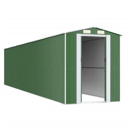 GOLINPEILO Metal Outdoor Garden Storage Shed, Large Steel Utility Tool Shed Storage House, Steel Yard Shed with Double Sliding Doors, Utility and Tool Storage, Green 75.6"x369.3"x87.8" 75.6"x369.3"x87.8"