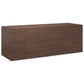 vidaXL Cushion Box, Deck Box with Lid, Patio Cabinet, Storage Chest for Outdoor Cushions Throw Pillows Garden Tools Pool Supplies, PE Rattan Brown 76.4" x 39.4" x 40.6"