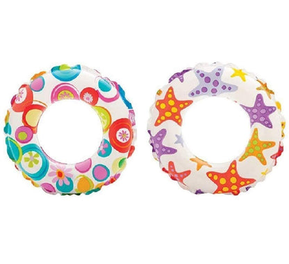 Intex - Recreation Lively Print Swim Ring, Summer Fun (Lot de 2 assortis)