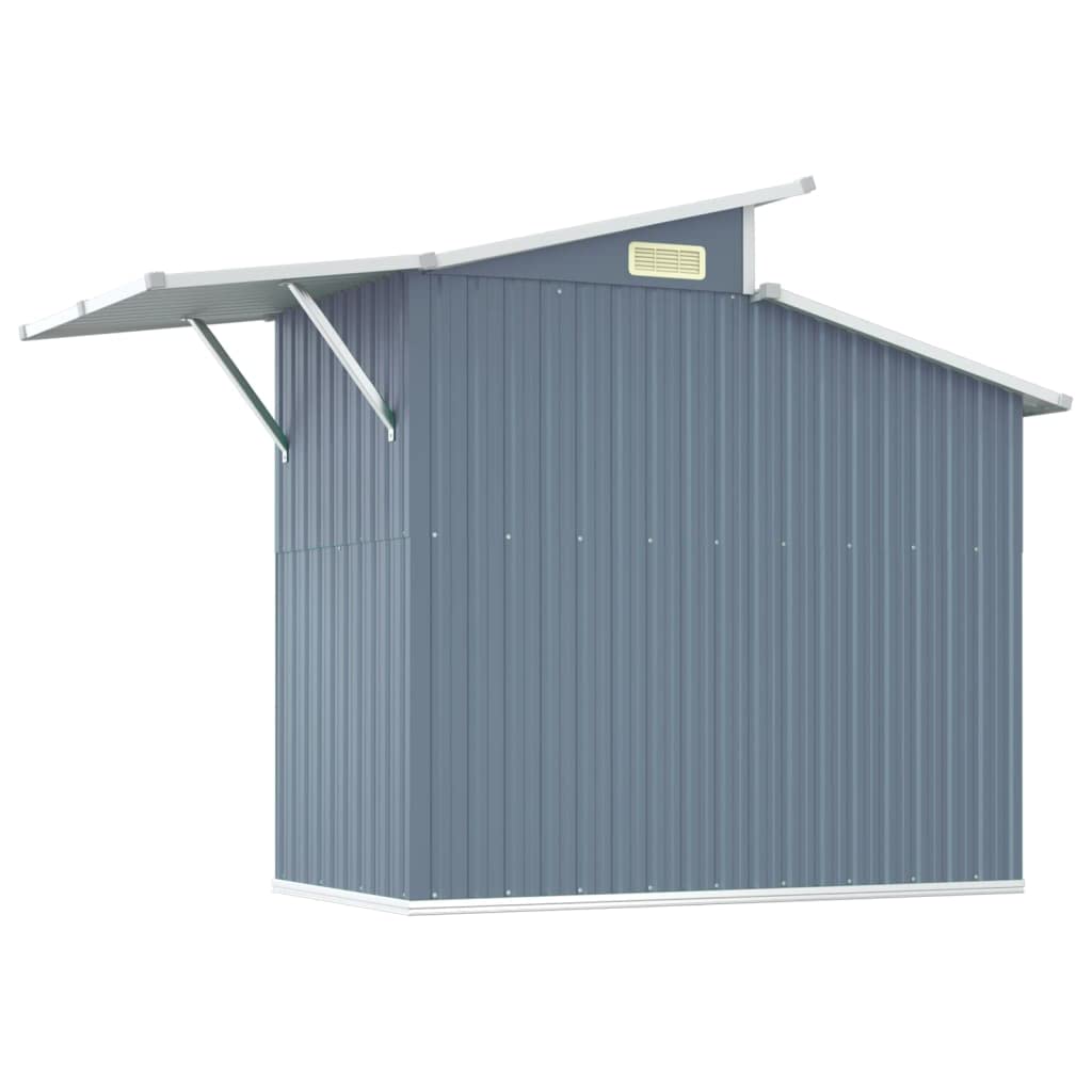 GOLINPEILO Metal Outdoor Garden Storage Shed, Large Steel Utility Tool Shed Storage House, Steel Yard Shed with Double Sliding Doors, Utility and Tool Storage, Gray 106.3"x51.2"x82.1" 106.3"x51.2"x82.1"