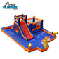 Blast Zone Pirate Blaster - Inflatable Water Park with Blower - Large - Slide - Climbing Wall - Bounce House - Tunnel