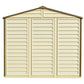 Duramax 30115 StoreAll Vinyl Storage Shed, Offwhite/Brown