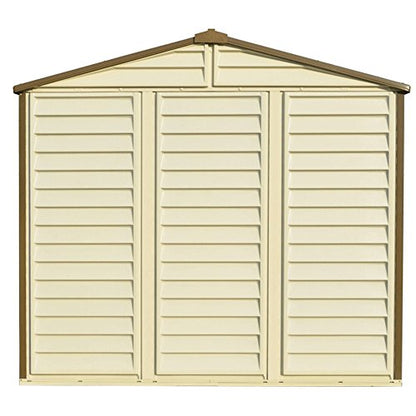 Duramax 30115 StoreAll Vinyl Storage Shed, Offwhite/Brown