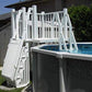 VinylWorks Canada 5x5 Resin Pool Deck Kit with Steps-Taupe 5' x 5'