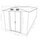 vidaXL Outdoor Storage Shed, Garden Shed, Metal Storage Shed, Backyard Shed for Patio Lawn Bicycles Gardening Tools Lawn Mowers, Gray