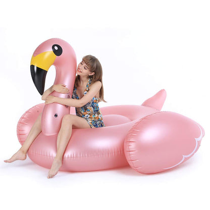 Jasonwell Gonflable Géant Flamant Rose Flotteur de Piscine avec Valves Rapides Summer Beach Piscine Floatie Lounge Flottant Radeau Décorations de Fête Jouets pour Adultes Enfants XXX-Large