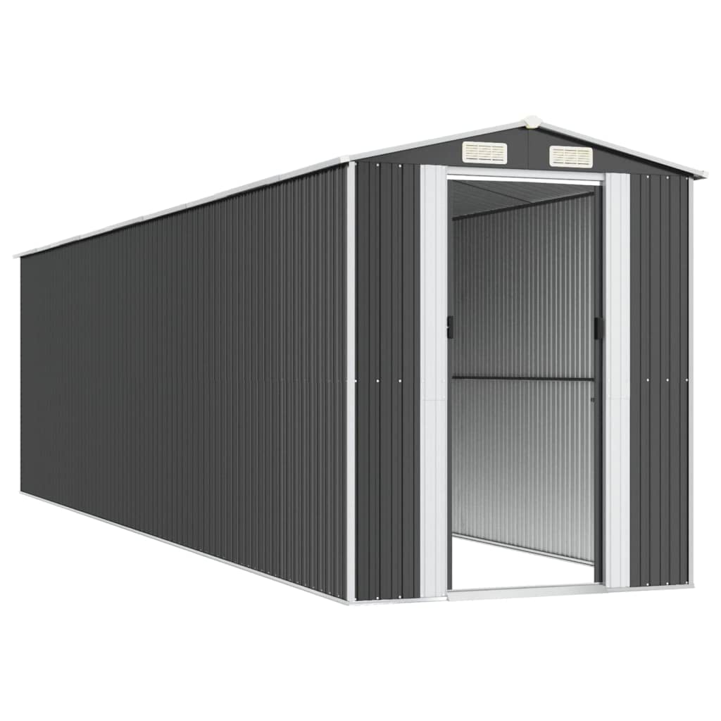 GOLINPEILO Metal Outdoor Garden Storage Shed, Large Steel Utility Tool Shed Storage House, Steel Yard Shed with Double Sliding Doors, Utility and Tool Storage, Anthracite 75.6"x303.9"x87.8" 75.6"x303.9"x87.8"