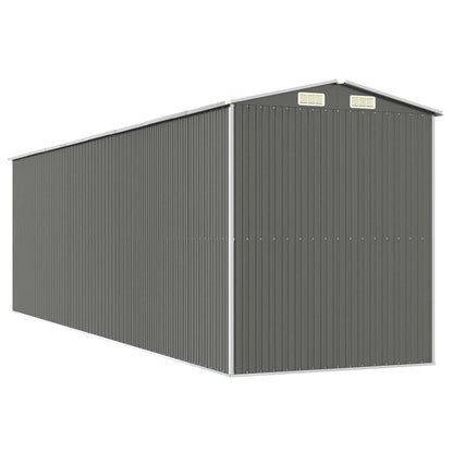 GOLINPEILO Abri de jardin extérieur en métal, grand hangar à outils utilitaire en acier, abri de jardin en acier avec doubles portes coulissantes, rangement utilitaire et outils, gris clair 75,6"x271,3"x87,8" 75,6"x271,3"x87,8" 